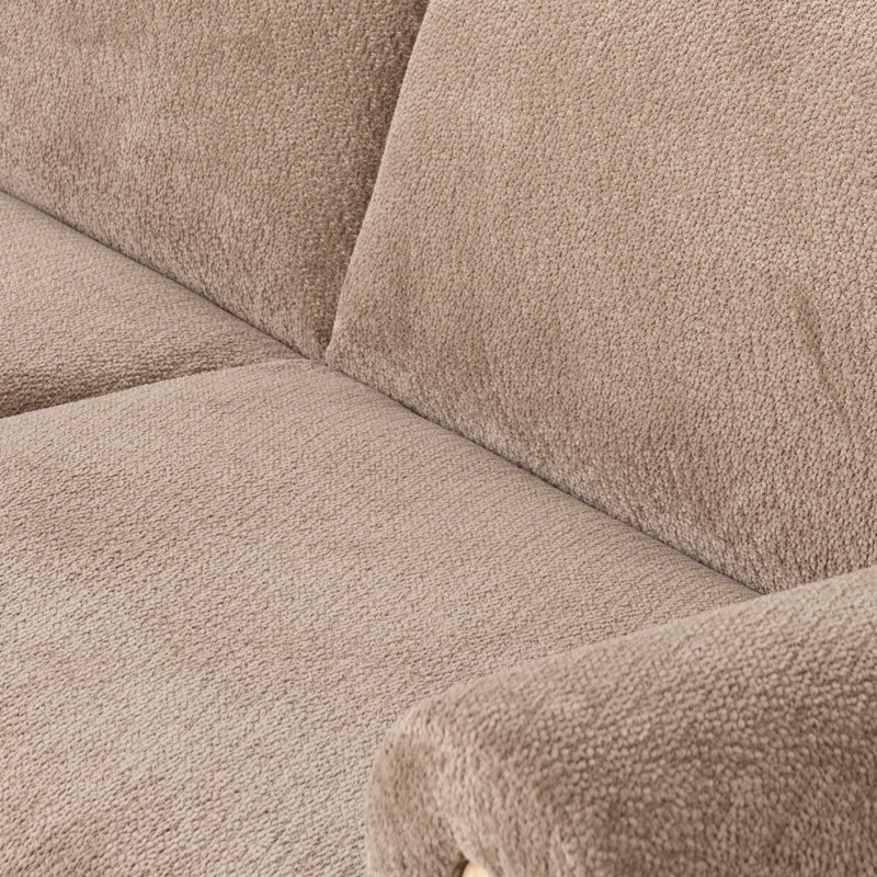 Разтегателен диван – тройка GOMA – кафяв E40