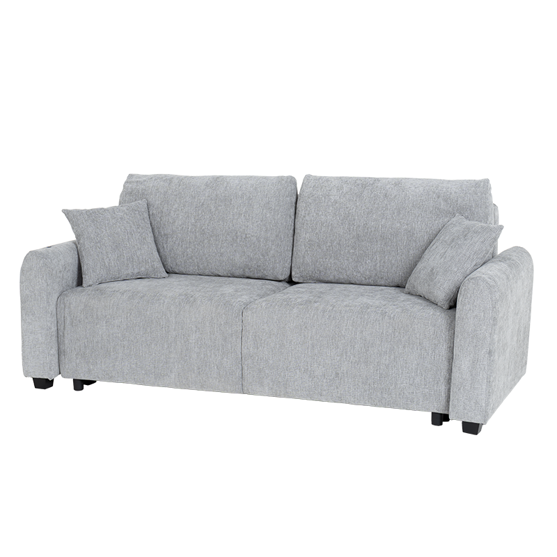 Разтегателен диван – тройка LOMELA – светлосив L03