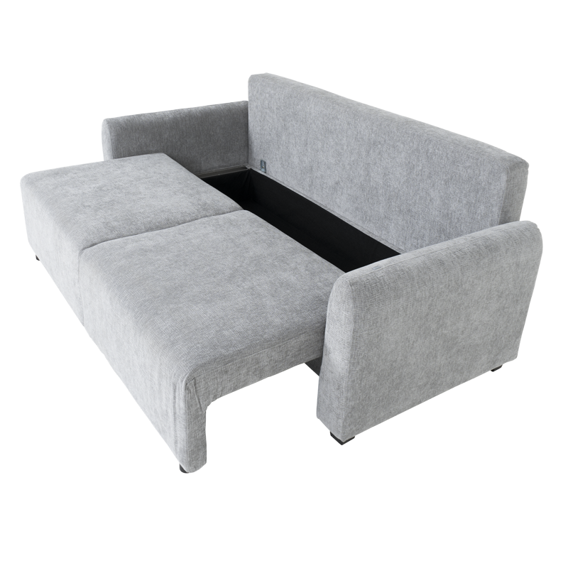 Разтегателен диван – тройка LOMELA – светлосив L03