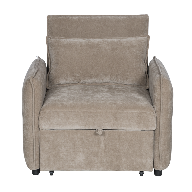 Разтегателен фотьойл AKETI – бежов М34