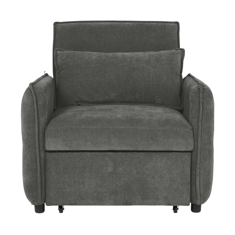 Разтегателен фотьойл AKETI – тъмносив М18