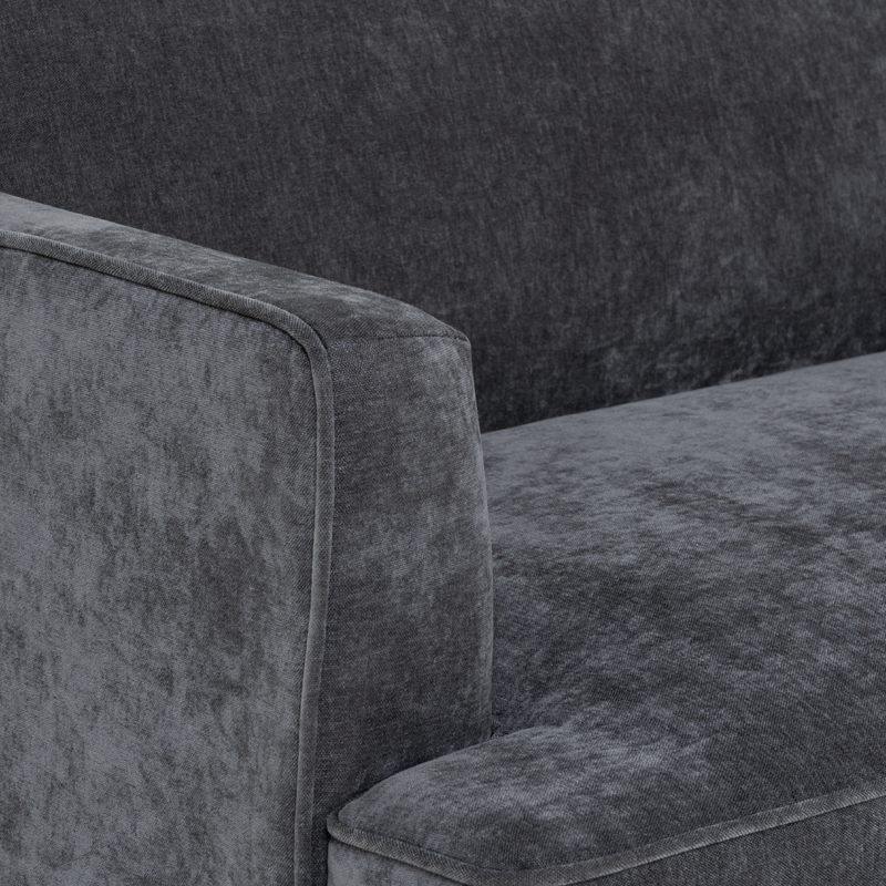 Разтегателен диван-тройка OPALA – тъмносив М18