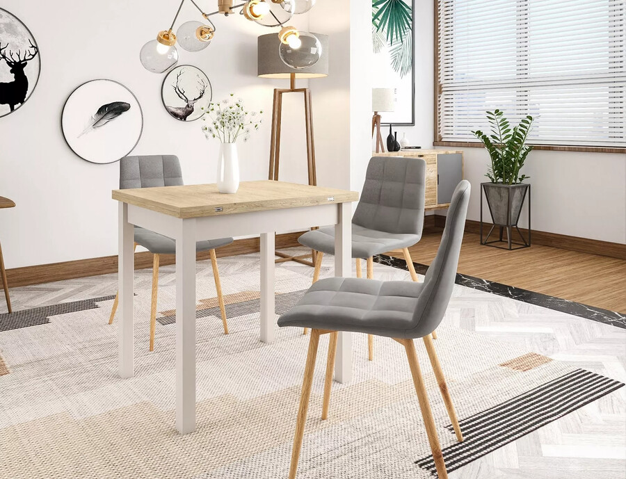 Разтегателна маса /160×80 – кремона дъб торо/кашмир