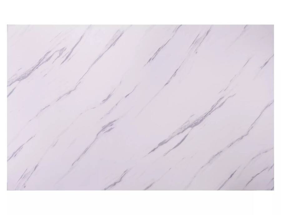 Маса 120×75 – бял мрамор/дъб
