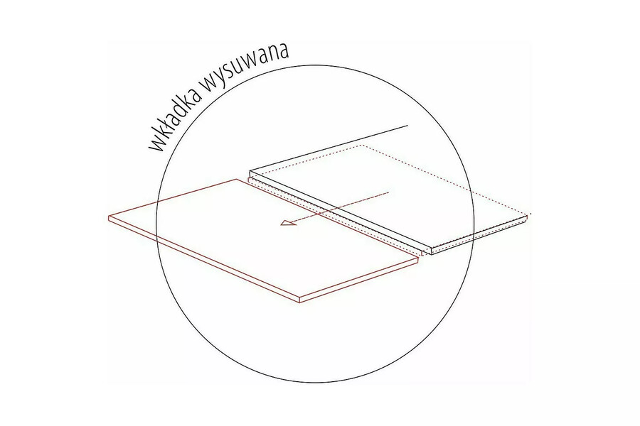 Разтегателна маса 160/240×90 – кафяв/черен мат