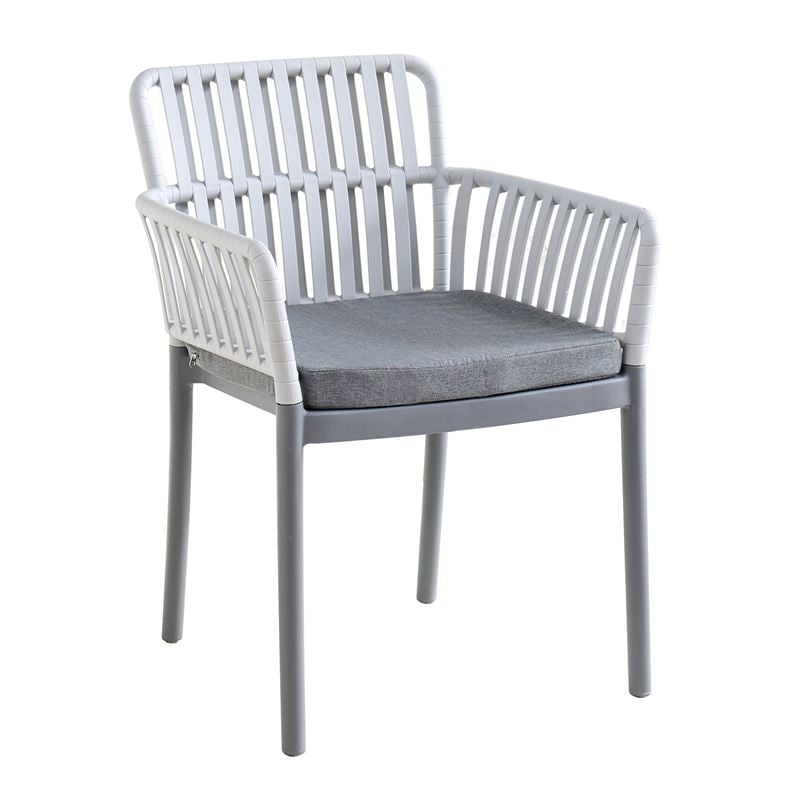 Кресло цвят антрацит-светло сив