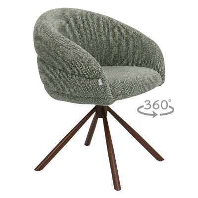 Трапезен стол NAMKA - светлозелен 7А WAL