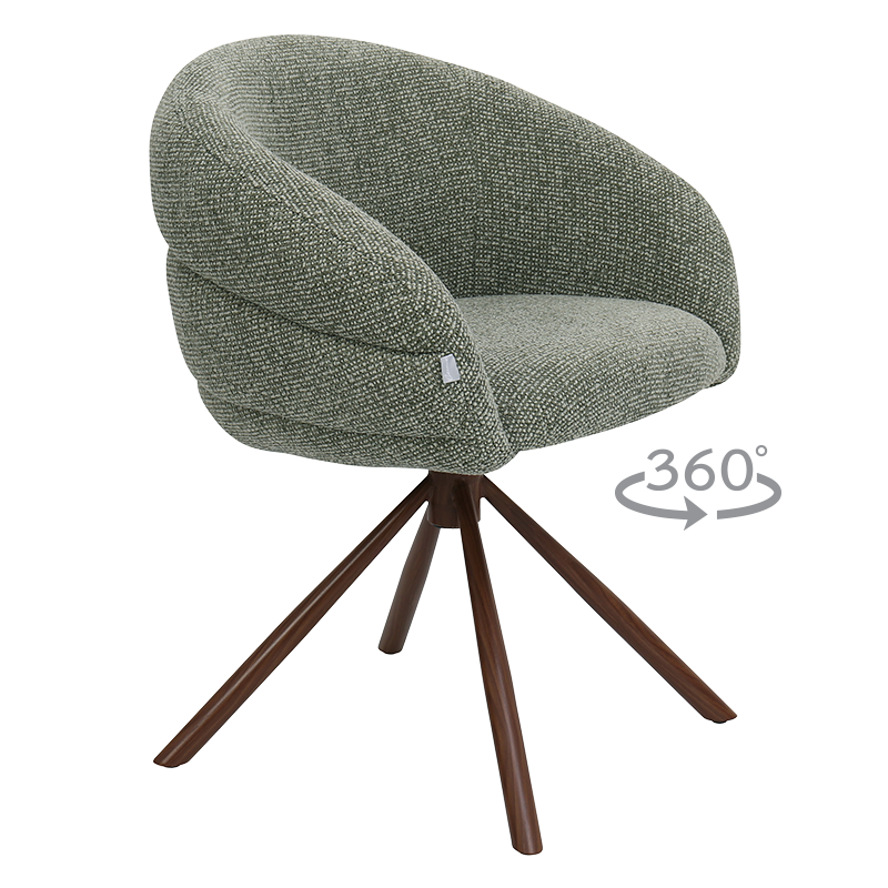 Трапезен стол NAMKA - светлозелен 7А WAL