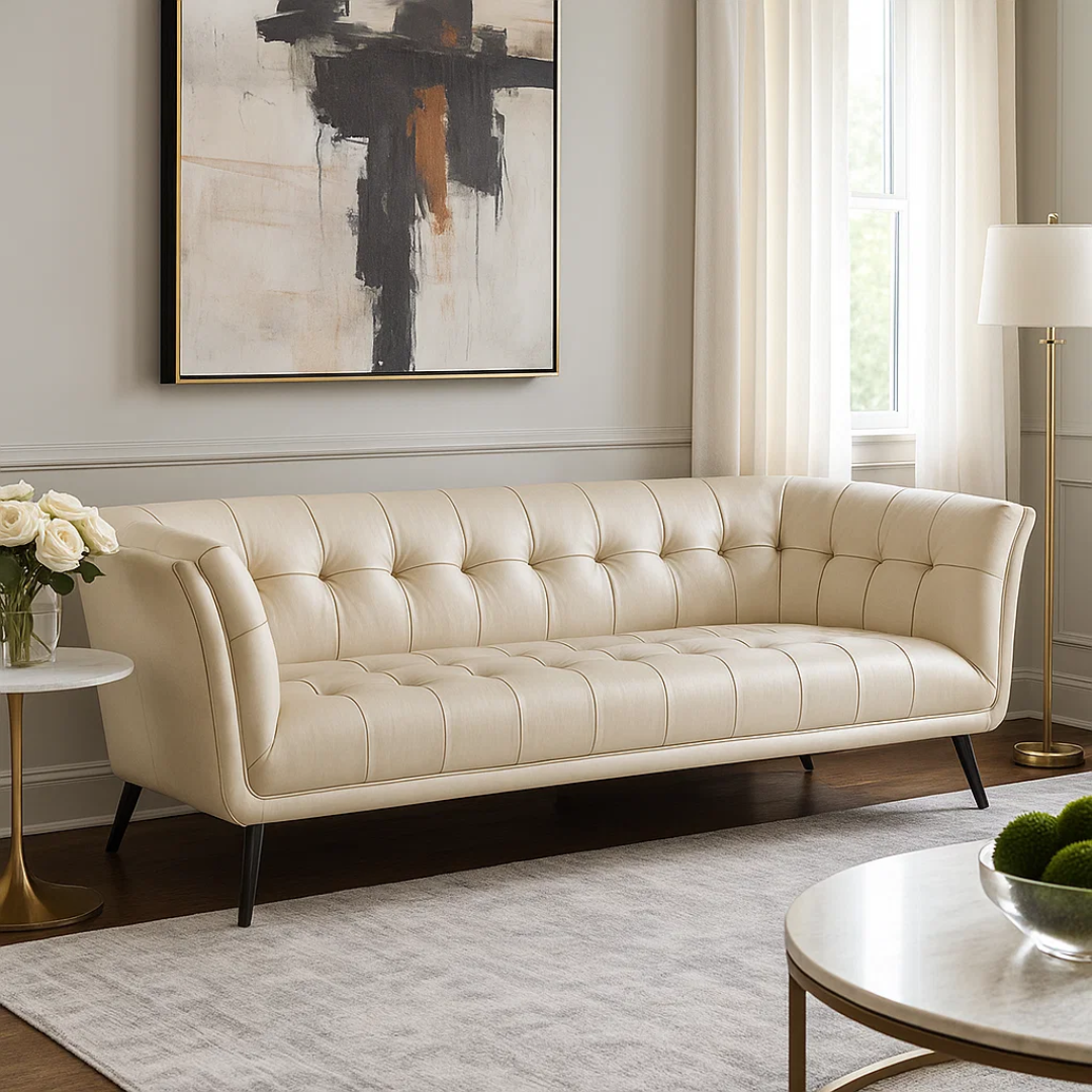 Триместно канапе LENA – крем 11