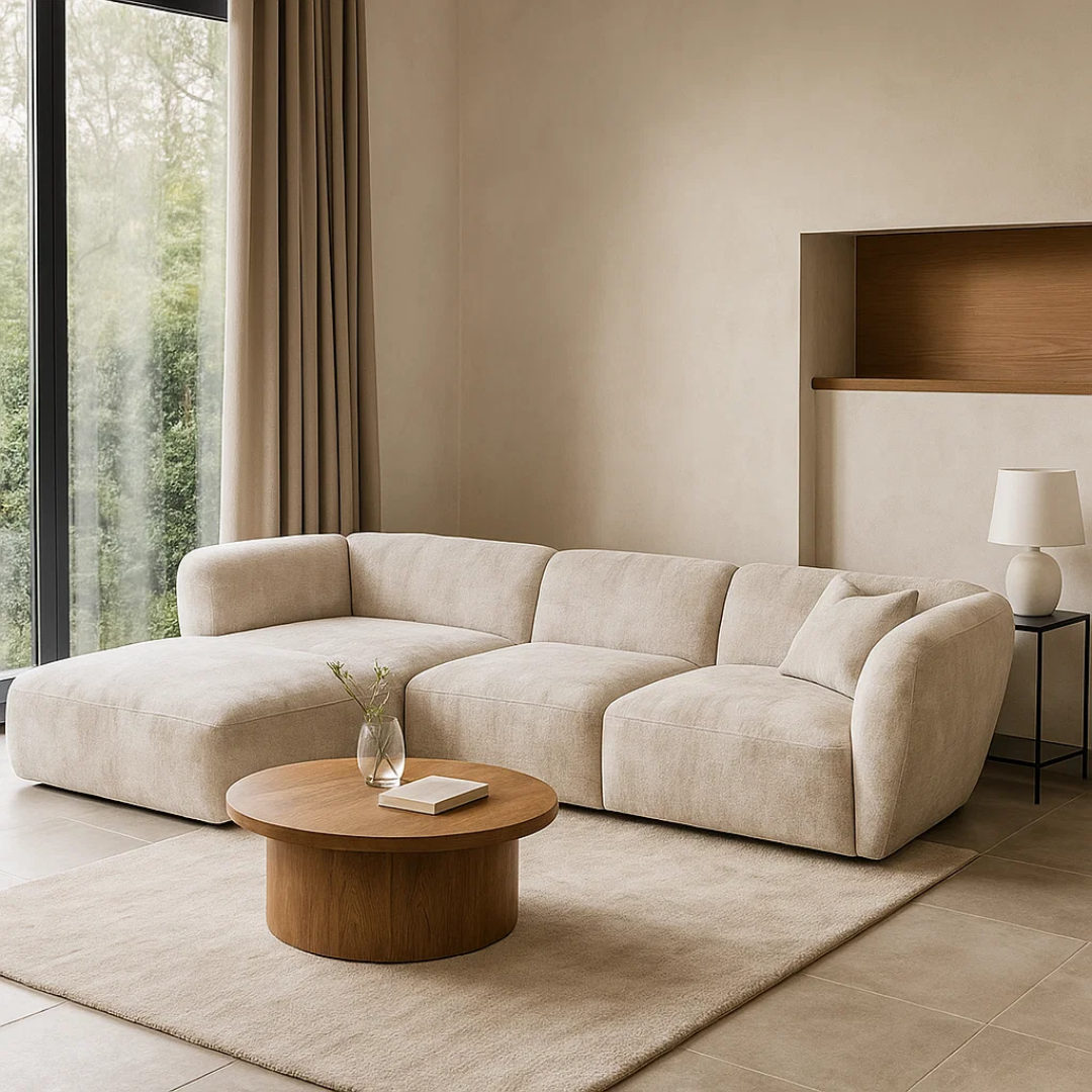 Ъглов диван CANDELO MINI – бежов 04