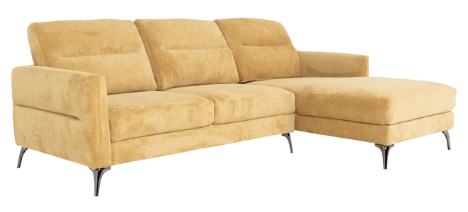 Ъглов диван INGA – жълт V68