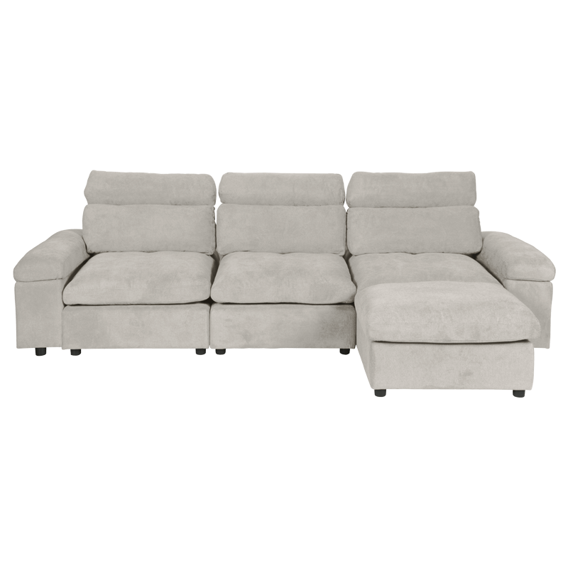 Ъглов диван POKO – шампанско C02