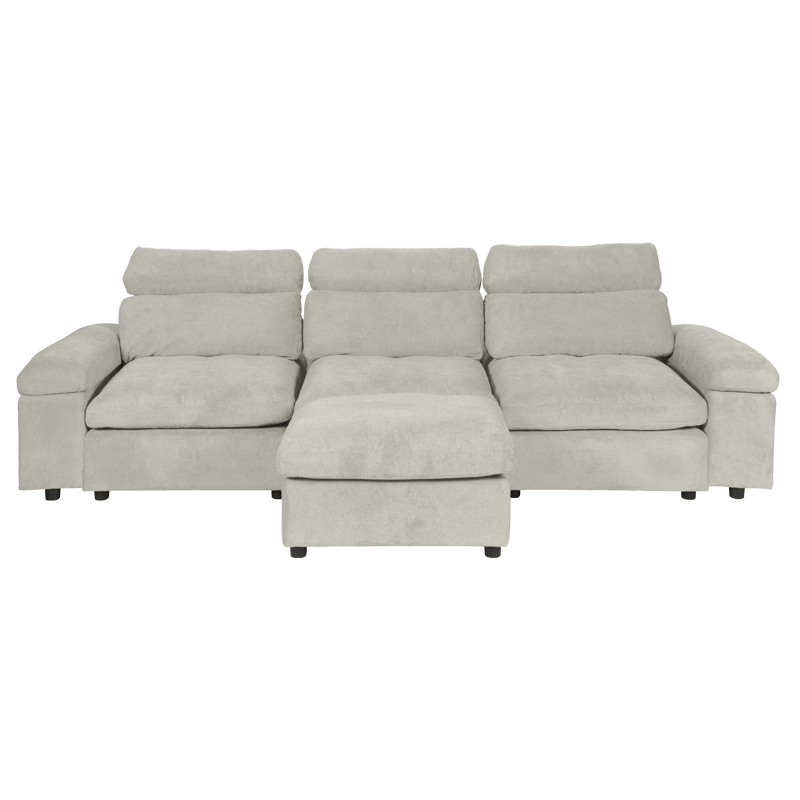 Ъглов диван POKO – шампанско C02