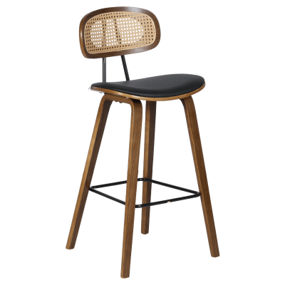 Бар стол Carmen 4029 - орех/черен