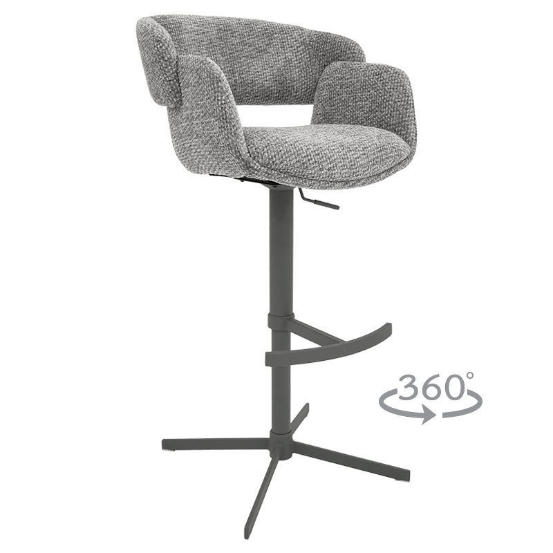 Бар стол PAIDE 8 - сив 44