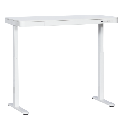 Ергономично регулируемо бюро Carmen CR-118 E - 140 см - бяло