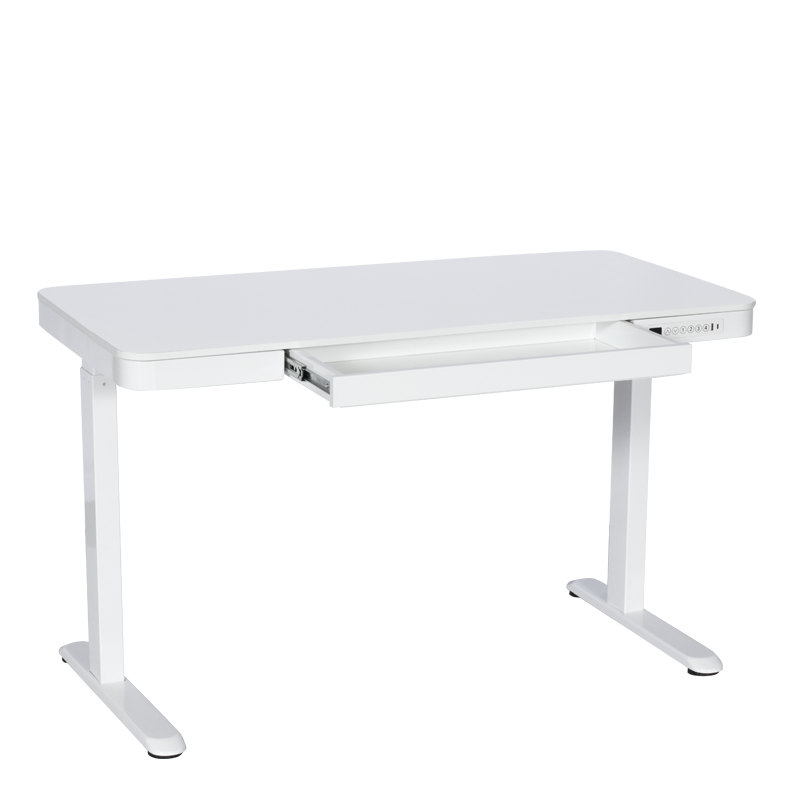 Ергономично регулируемо бюро Carmen CR-118 E – 140 см – бяло