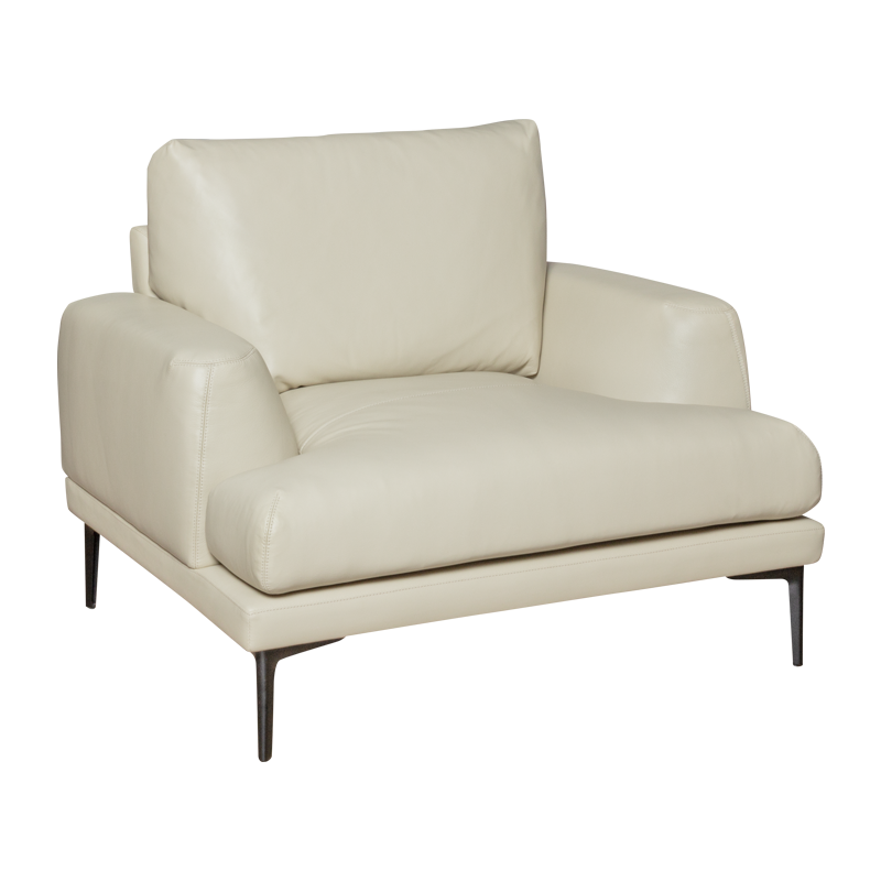 Кожен фотьойл GRASTEN LUX - бежов