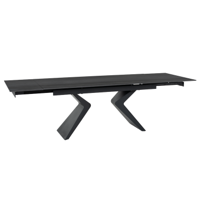 Разтегателна трапезна маса GUAMA - черна