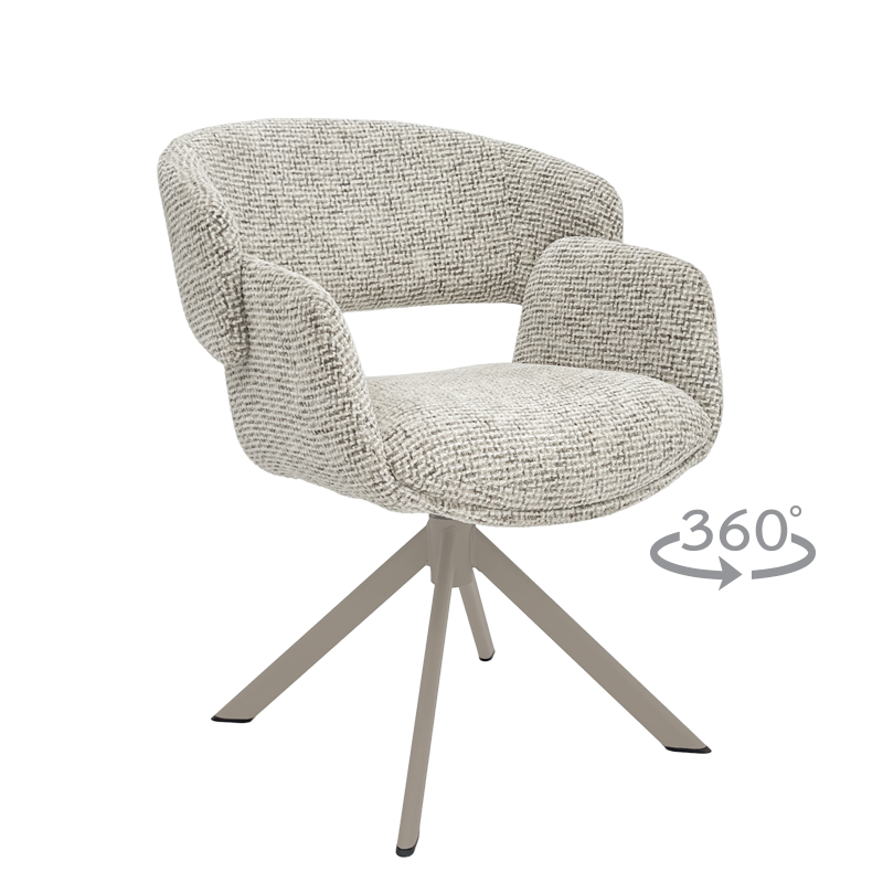 Трапезен стол VORU - бял 29