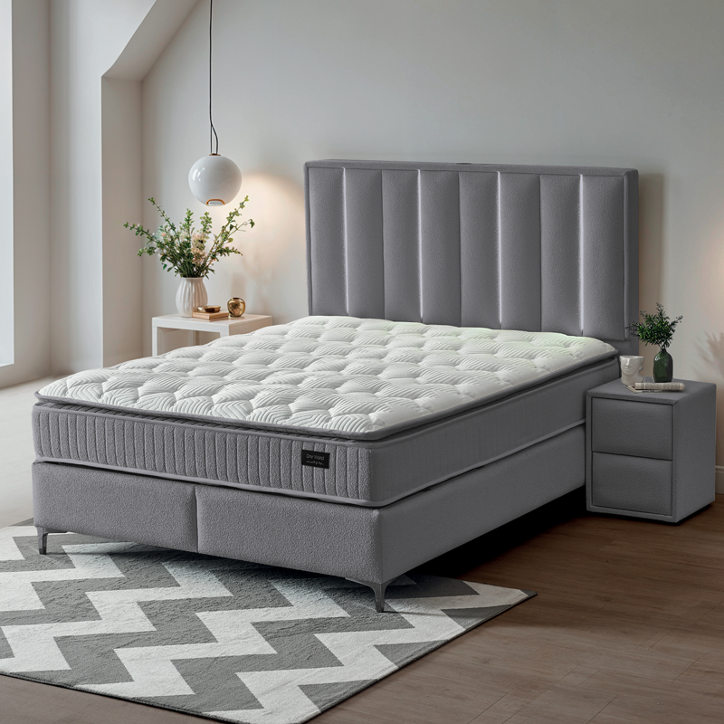 Тапицирана спалня с матрак MINI MOONLIGHT 140 х 200 – графит 16