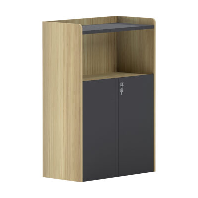 Шкаф 80x40x120 см натурал-антрацит