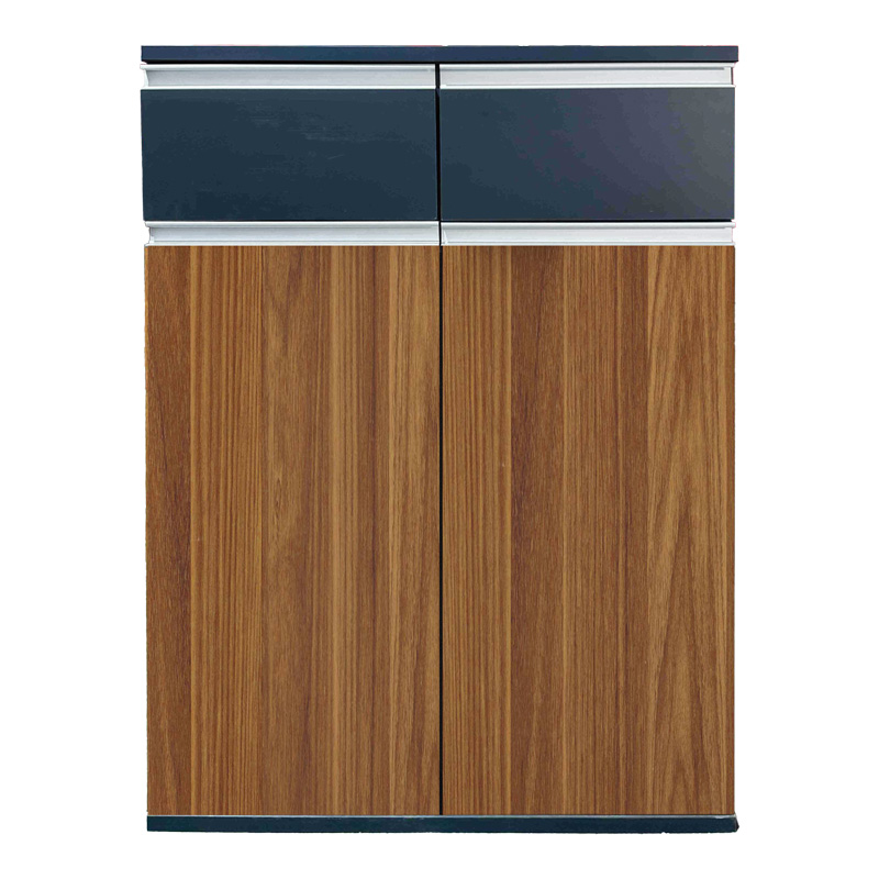 Офис шкаф 200x40x120 см орех-антрацит