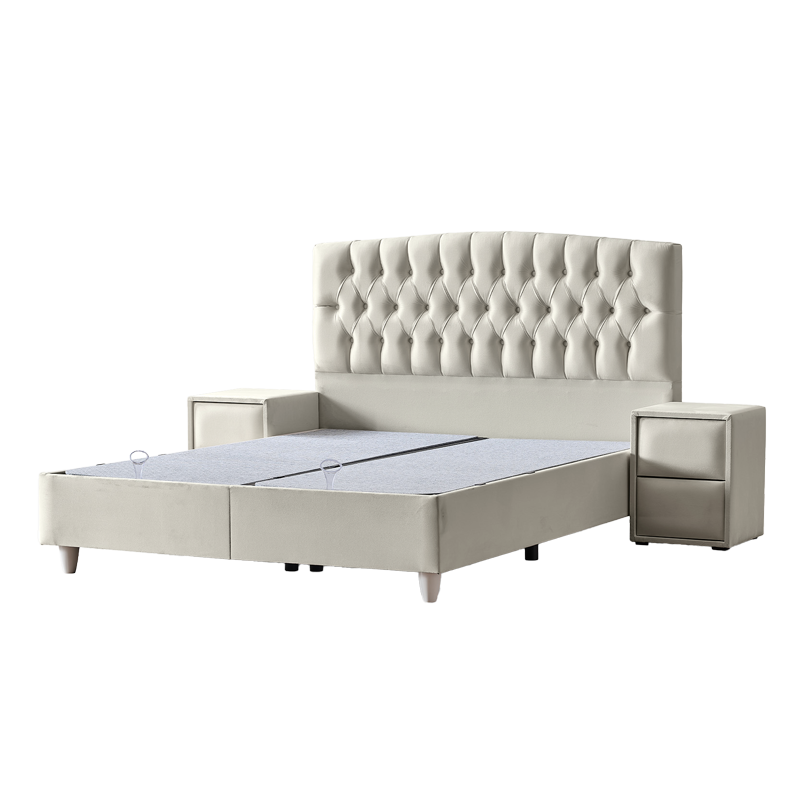 Тапицирана спалня с матрак MONZA 180 x 200 – крем B 01
