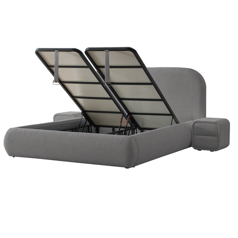 Тапицирана спалня с матрак FABER 160 х 200 – антрацит AN