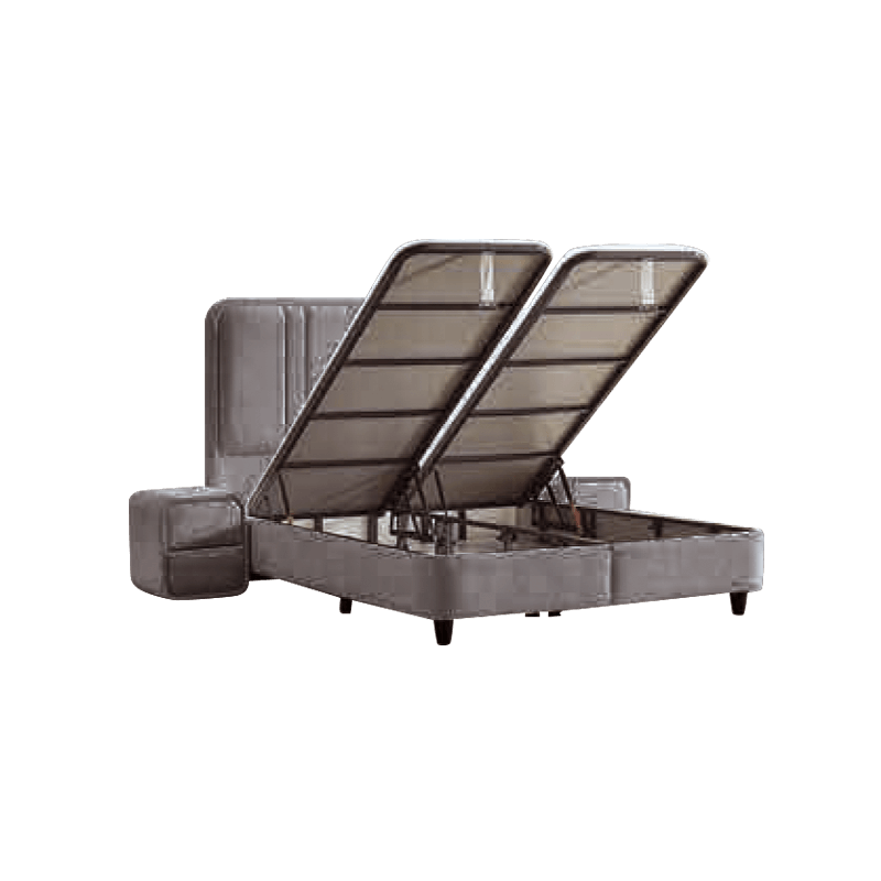 Тапицирана спалня с матрак HUGO 180 x 200 – сив 29