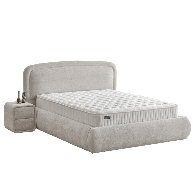 Тапицирана спалня с матрак NOVA 140 х 200 - перла SY