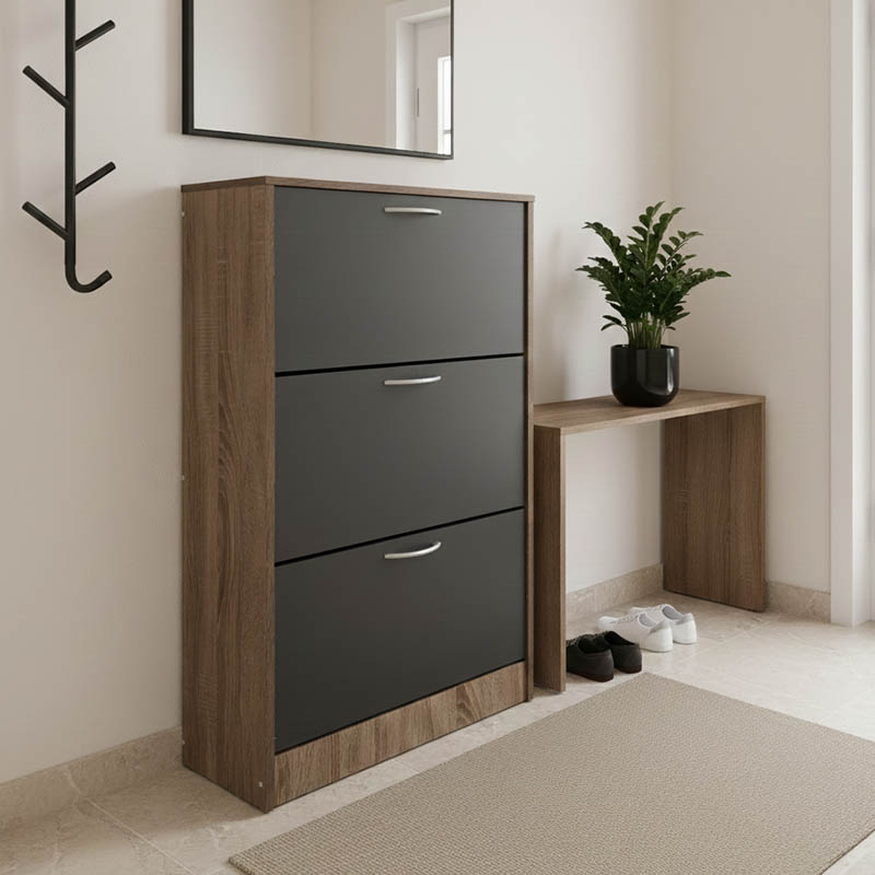 Шкаф за обувки 60x24x114 см антрацит Шкаф за обувки 60x24x114 см антрацит
