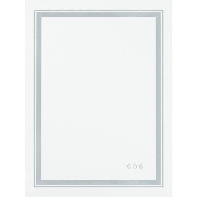 Стенно огледало за баня 60x80 - сребристо