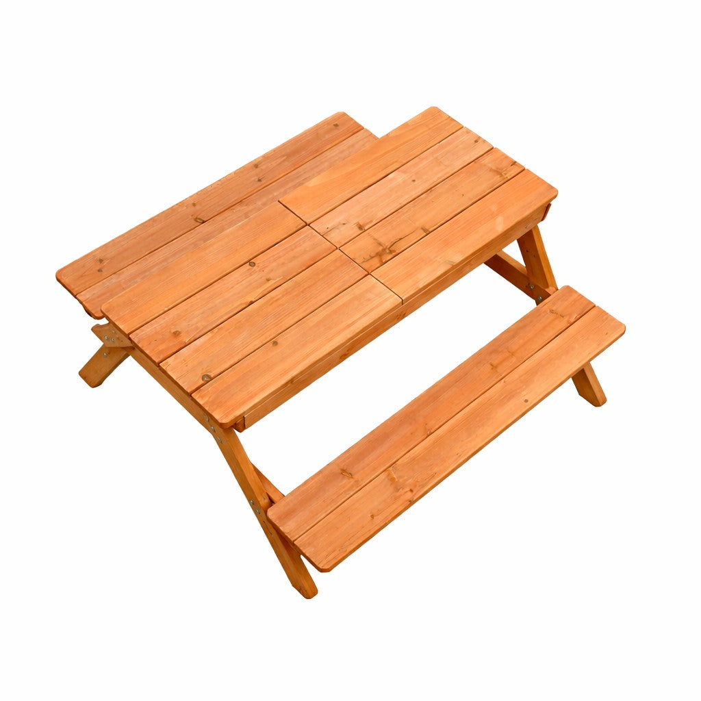 Детска Дървена Маса с Пейки и Пясъчник GINGER HOME – 2в1