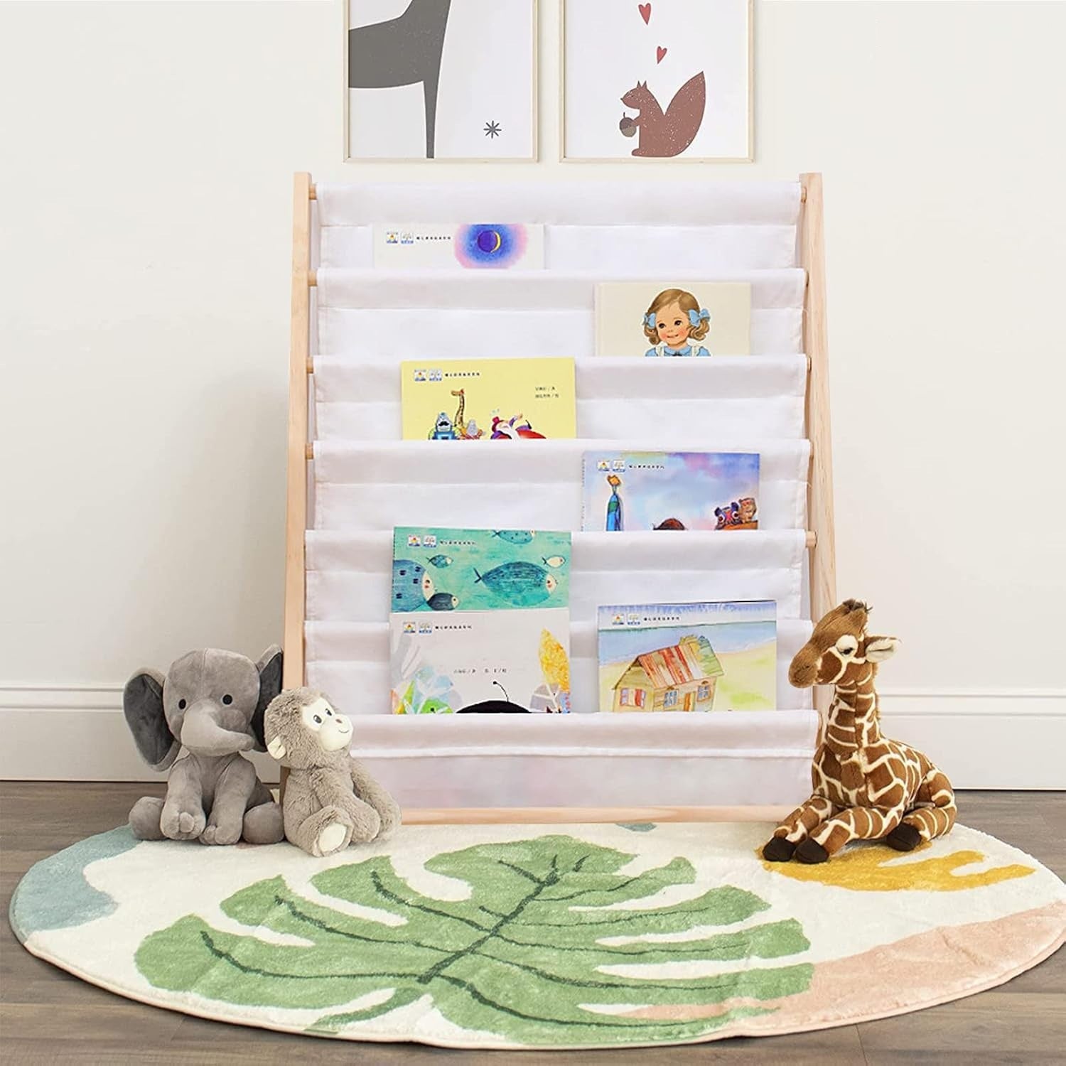 Детска Етажерка за Книги Дърво GINGER HOME