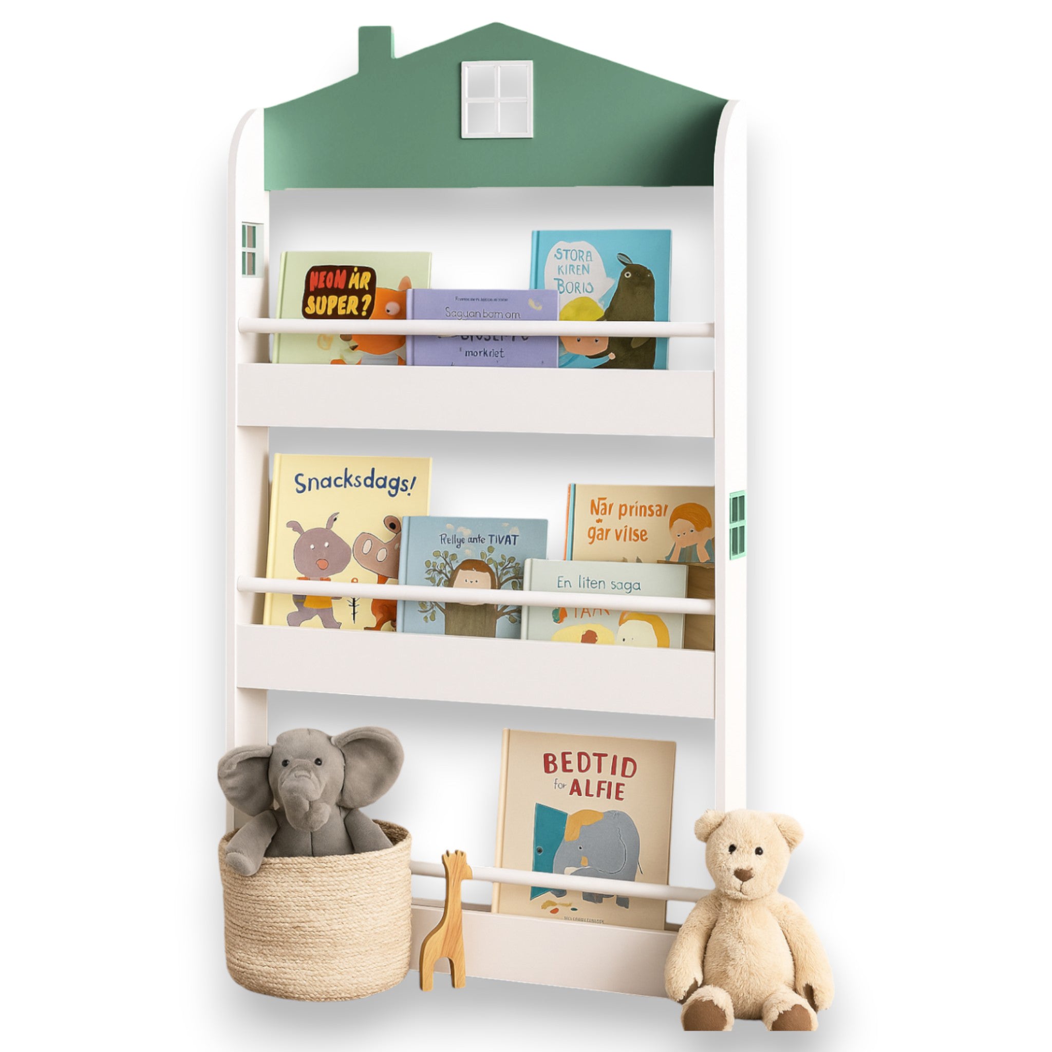 Детска Етажерка за Книги и Играчки GINGER HOME – Къщичка