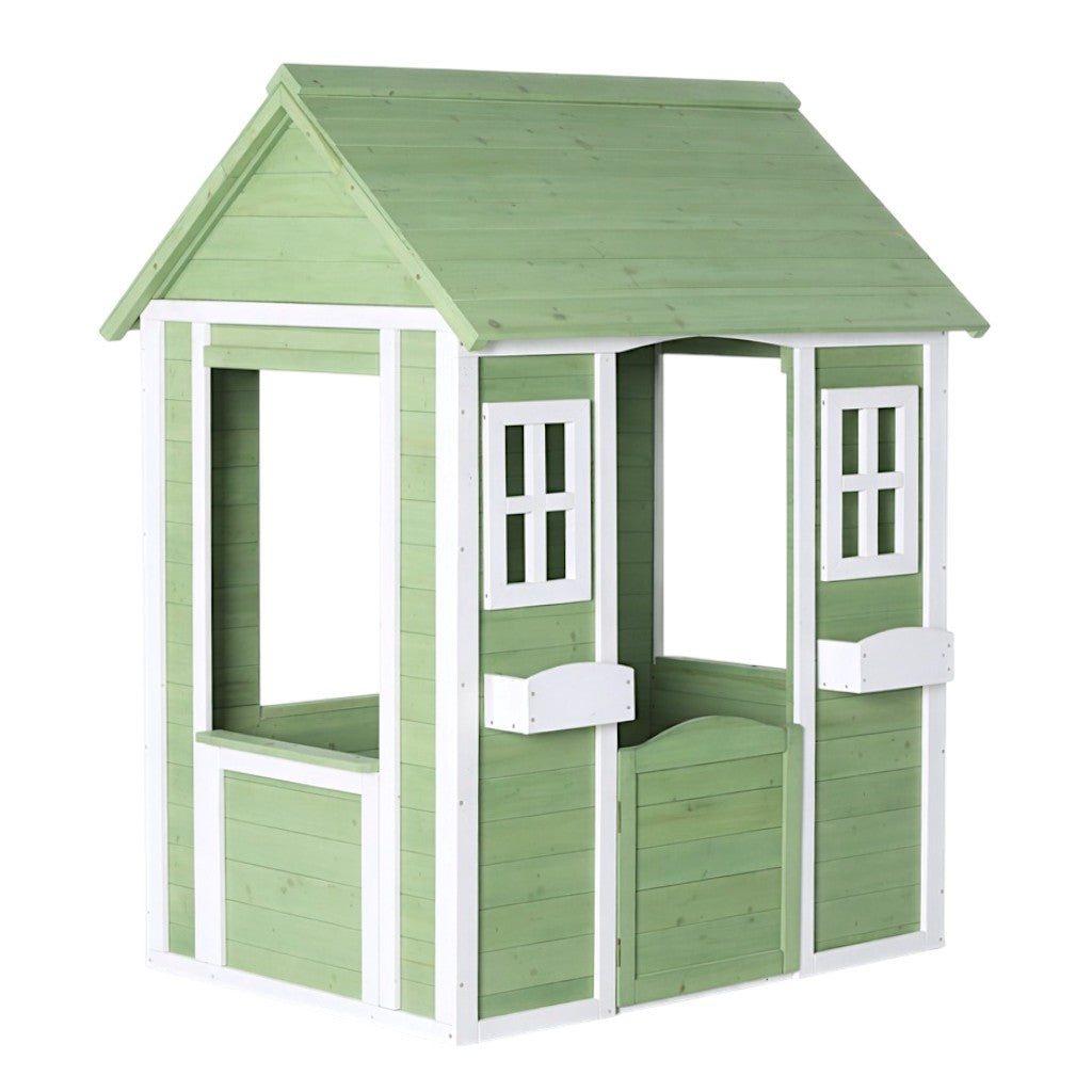 Детска Дървена Къщичка за Игра на Открито GINGER HOME – Градинска Къща за Деца