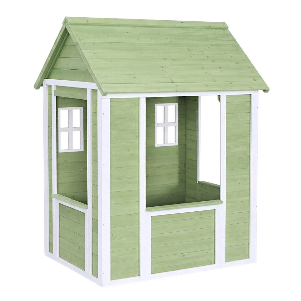 Детска Дървена Къщичка за Игра на Открито GINGER HOME – Градинска Къща за Деца
