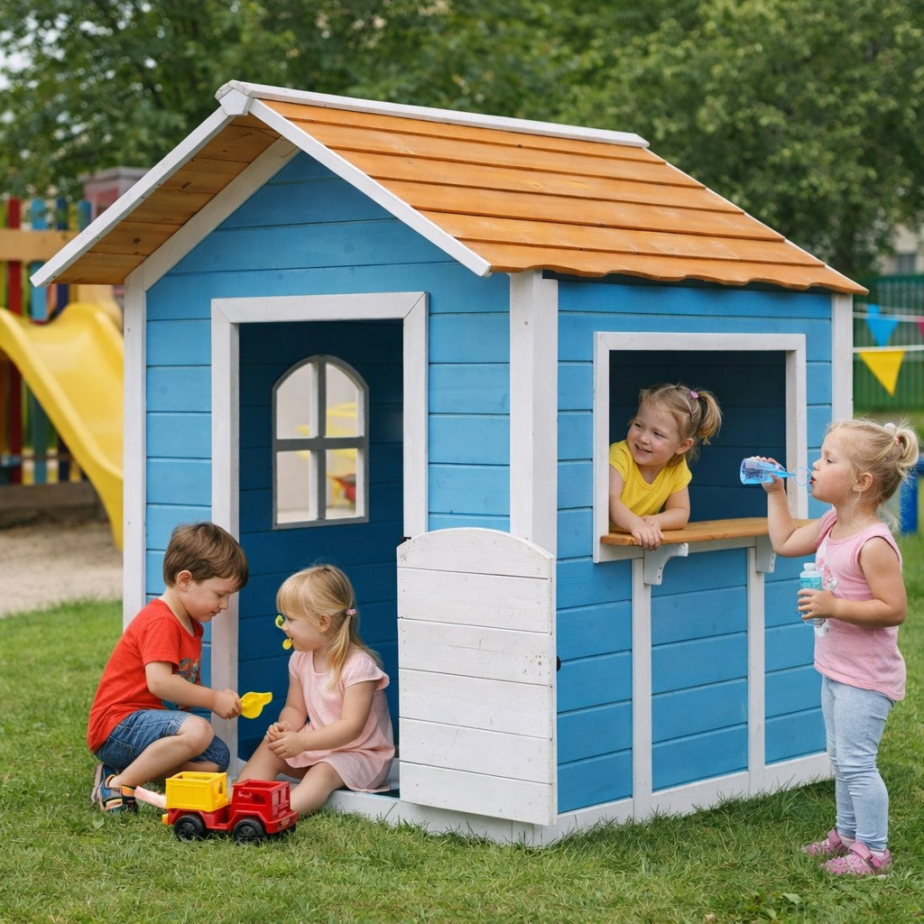 Детска Дървена Къщичка за Игра GINGER HOME – За Ролеви Игри