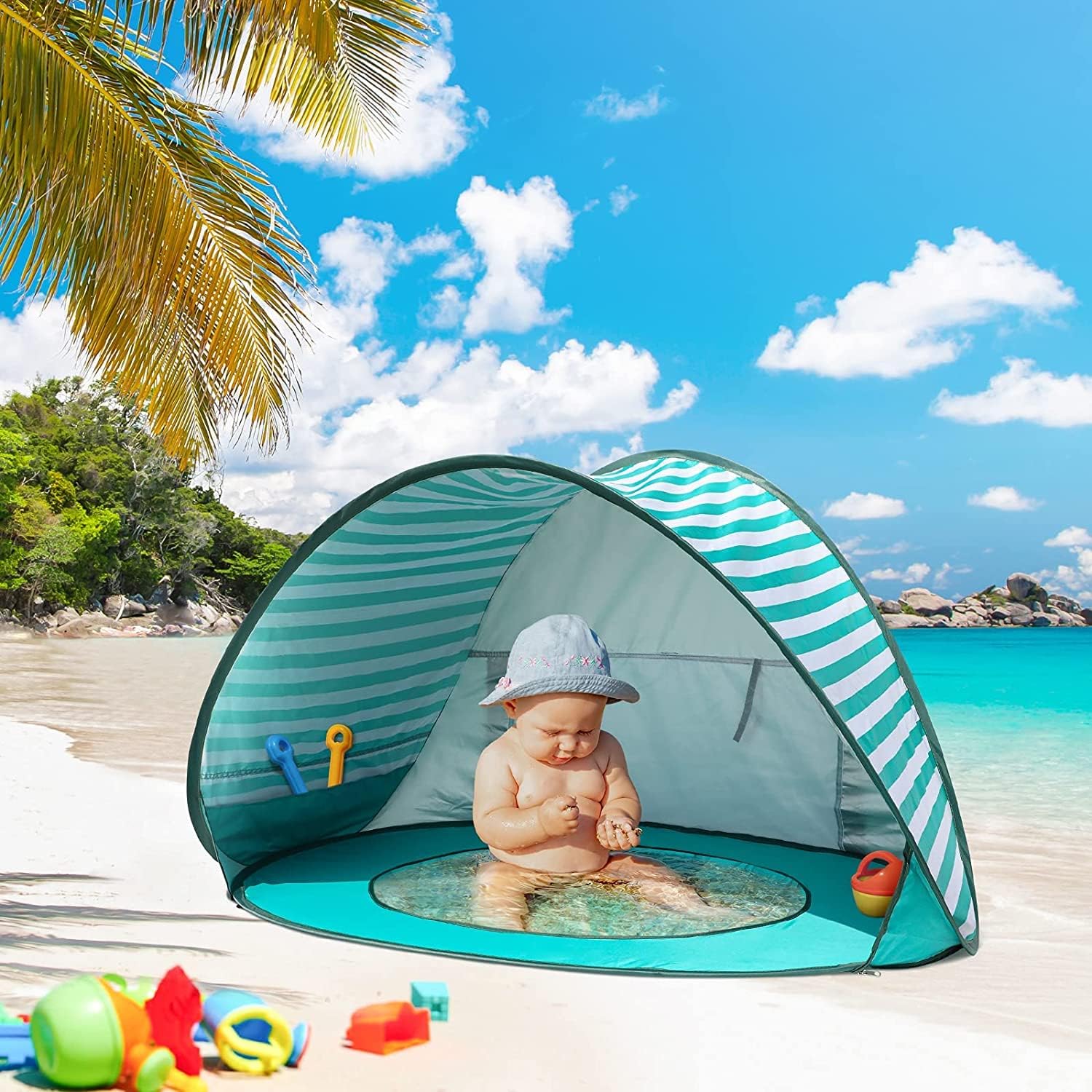 Детска Pop-Up палатка за игра GINGER HOME с UV защита 50+ – лека и сгъваема