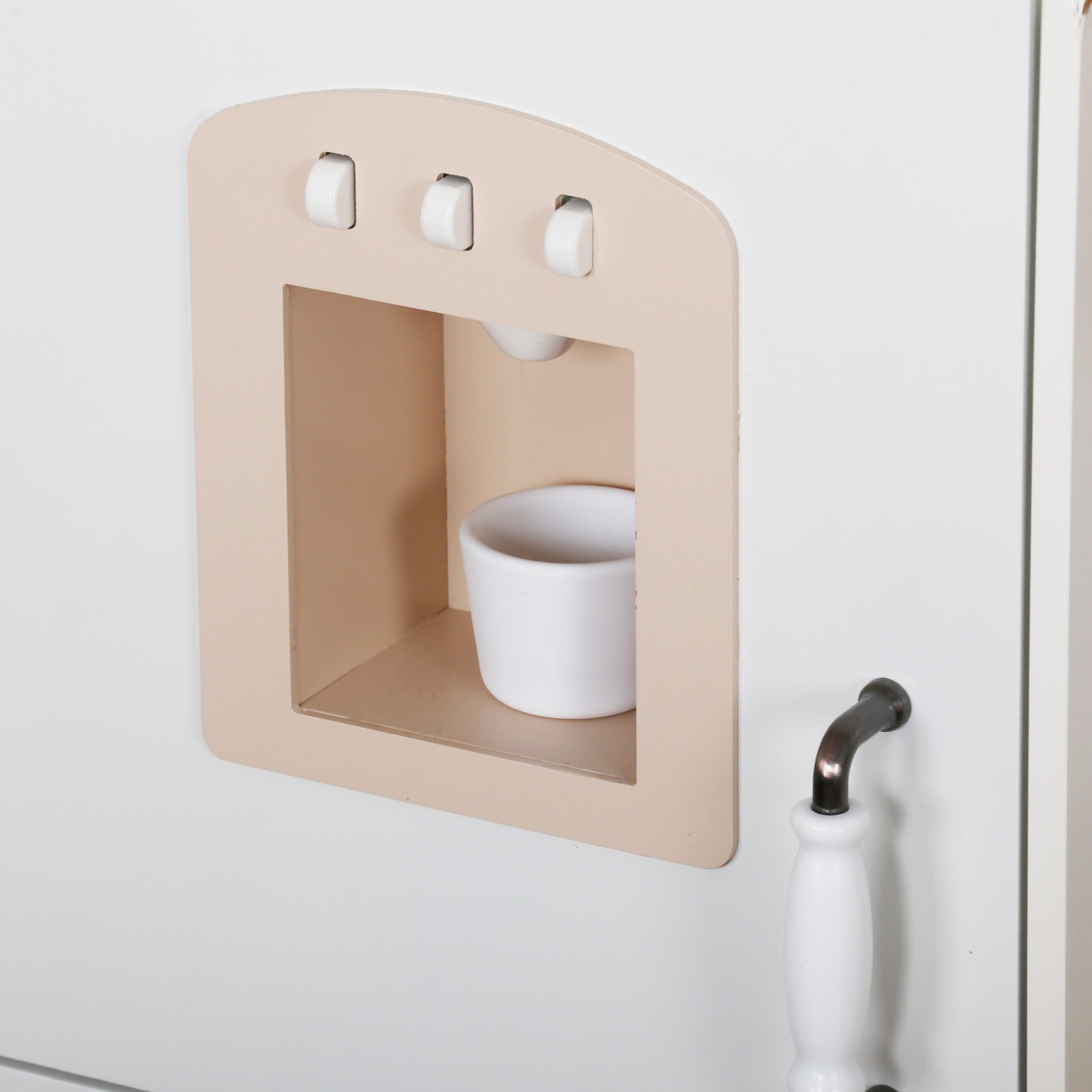 Детска Дървена Кухня GINGER HOME – Винтидж Модел с Електронни Котлони