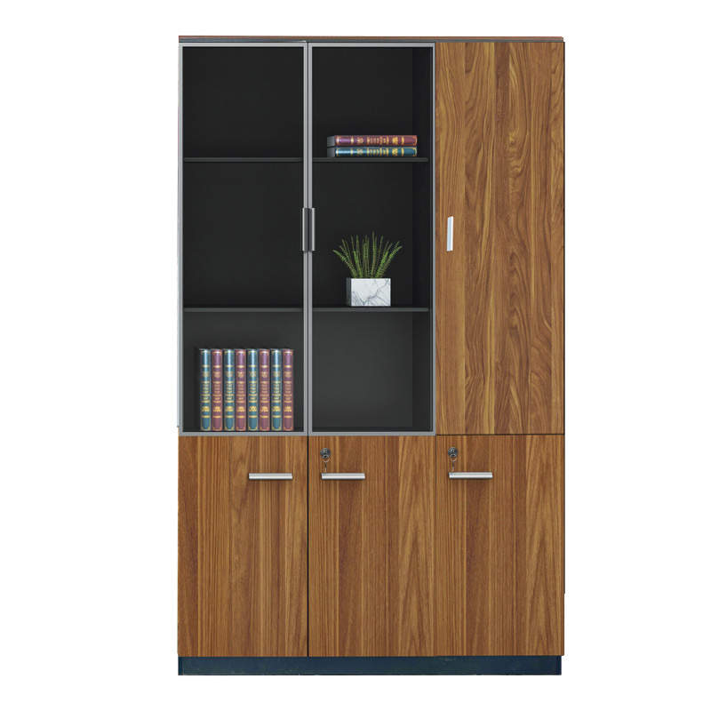 Библиотека 240x40x200 см орех – антрацит