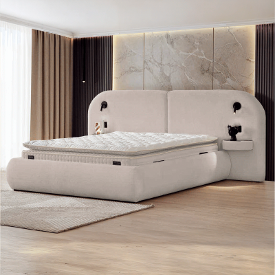 Тапицирана спалня с матрак ELYSIA 160 х 200 - мистичен пясък 28