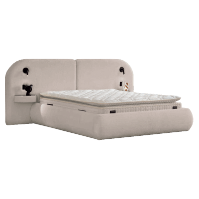 Тапицирана спалня с матрак ELYSIA 160 х 200 - мистичен пясък 28