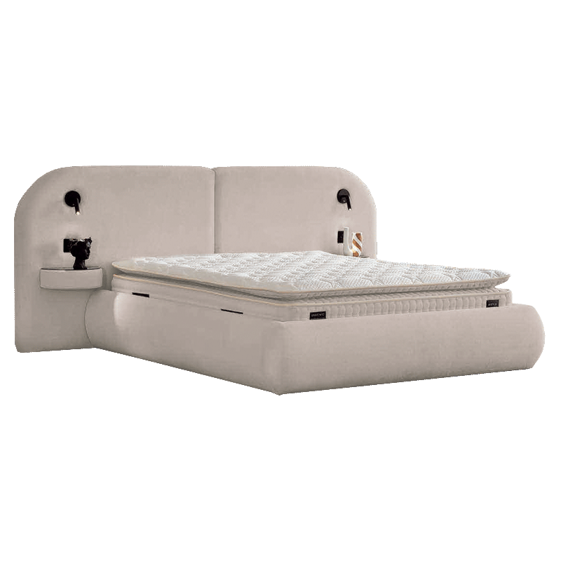 Тапицирана спалня с матрак ELYSIA 160 х 200 - мистичен пясък 28