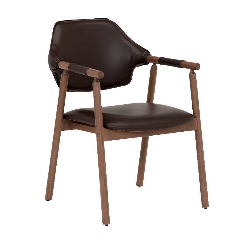 Трапезен стол - тъмнокафяв trapezen-stol-nevada-tymnokafjav