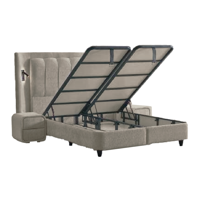 Тапицирана спалня с матрак JULIE 180 x 200 – Бежов 04