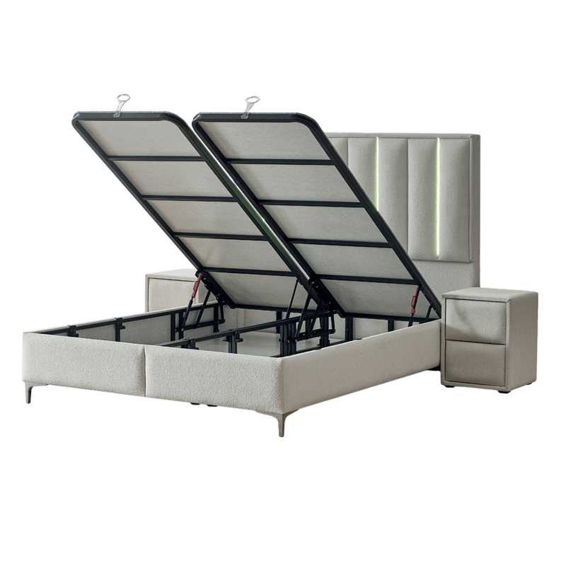 Тапицирана спалня с матрак MINI MOONLIGHT 180 х 200 – крем 01