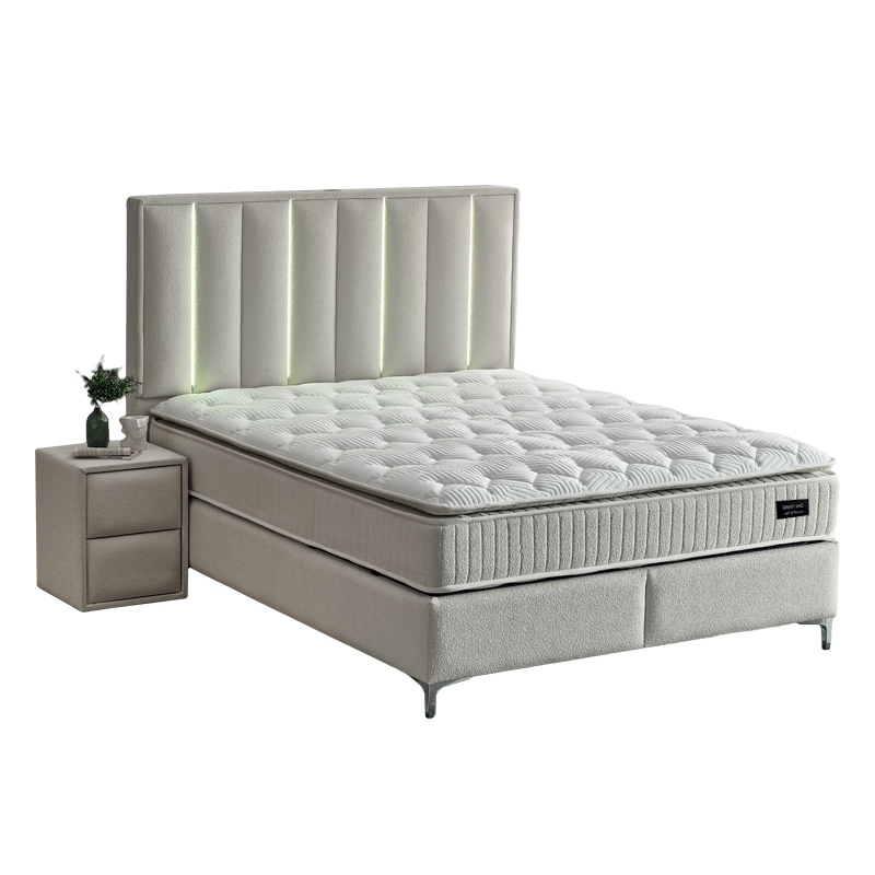 Тапицирана спалня с матрак MINI MOONLIGHT 180 х 200 - крем 01