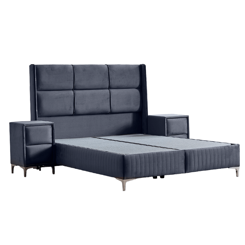 Тапицирана спалня с матрак BELLA 180 x 200 – антрацит 29